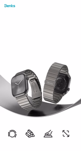 Benks Adjustable Titanium Watch Band for Apple Watch 42/44/45/49 (damaged packaging)