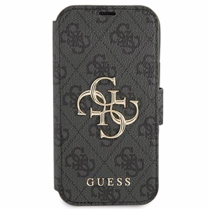 Guess GUBKP13X4GMGGR iPhone 13 Pro Max 6.7" Harmaa/Harmaa Lompakkokuori 4G Big Metal Logo