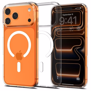 Spigen Liquid Crystal MagSafe Suojakuori iPhone 17 Pro Max:lle - kirkas/valkoinen