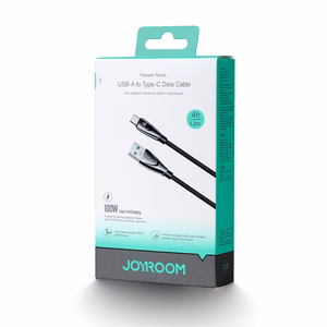 Joyroom Pioneer Series SA31-AC6 USB-A / USB-C Kaapeli 100W 1.2m - musta