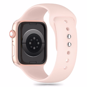 Tech-Protect Silikoninen Hihna Apple Watch 4/5/6/7/8/9/SE (38/40/41 mm) vaaleanpunainen