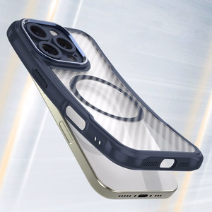 Leading Series MagSafe Silikoninen Suojakuori iPhone 16 Pro:lle - Sininen