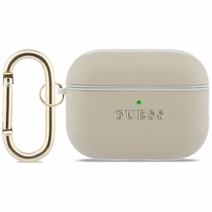 Guess Grained Classic Logo Hook suojakuori AirPods Pro 3:lle - kultainen