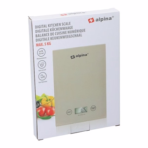 Alpina digital kitchen scale, up to 5 kg