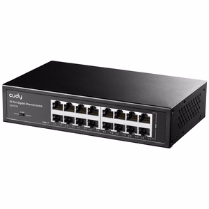Cudy GS1016 network switch Unmanaged Gigabit Ethernet (10/100/1000) Black