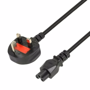 iBOX virtajohto kannettaville (apila) VDE 1,8 m, UK-pistoke