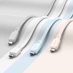 Borofone Cable BX94 Crystal color - USB to Micro USB - 2,4A 1 metre white