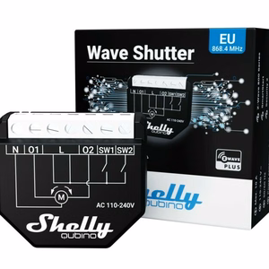 Shelly Qubino Wave Shutter sähköinen rele musta