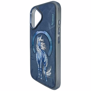 Nimmy Magnetic Fantasy Animal MagSafe Suojakuori iPhone 16:lle - sininen