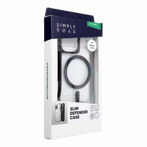 ROAR SLIM DEFENDER Suojakuori IPHONE 17:lle MagSafe-yhteensopiva musta
