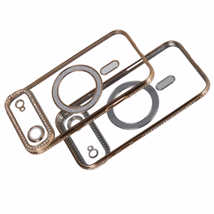 Bling MagSafe Suojakuori iPhone 17 Air:lle kultainen