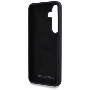 Karl Lagerfeld Silikoninen Metal Signature Logo Suojakuori Samsung Galaxy S25 Musta