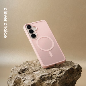Crong Hybrid Matte Magnetic MagSafe case for Samsung Galaxy A36 / A37, pink
