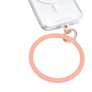 Case-Mate Phone Bangle wrist strap for smartphones, peach
