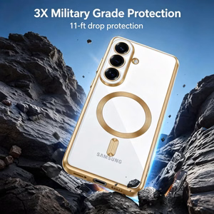 Tech-Protect MagFlex Case for Samsung Galaxy S26+ - Transparent Gold