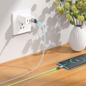 Hoco USB-A - USB-C -kaapeli 3A 1 m U112 - harmaa