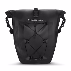 Vedenpitävä pyörän tavaratelinelaukku Wozinsky WBB24BK, 25 l, musta