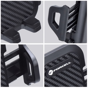 Auton puhelimen pidike Forcell F-Grip Carbon Bracket varsi 17cm tuulilasin kiinnitykseen musta