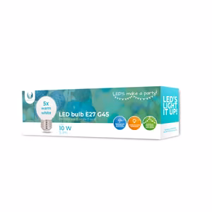 Forever Light LED-lamppu E27 G45 2W 230V lämmin valkoinen 5 kpl