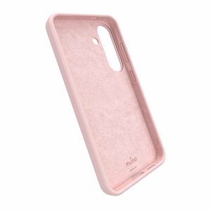 Puro Icon silikoninen suojakuori Samsung Galaxy S25 -puhelimelle - vaaleanpunainen