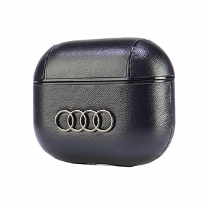 Audi Leather Big Logo Suojakuori AirPods 3:lle - musta
