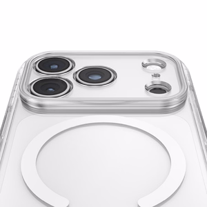 AmazingThing Titan Pro Lens suojakuori mallille iPhone 18 Pro Max, kameransuojuksella ja hihnakiinnikkeellä, MagSafe-yhteensopiva – väri: läpinäkyvä
