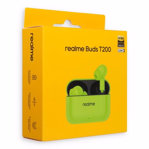 Langattomat kuulokkeet Realme Buds T200 neonvihreä