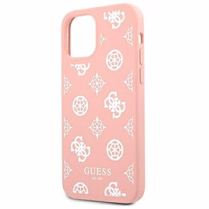 Guess GUHCP12LLSPEWPI iPhone 12 Pro Max 6.7" vaaleanpunainen/vaaleanpunainen kova kotelo Peony-mallisto