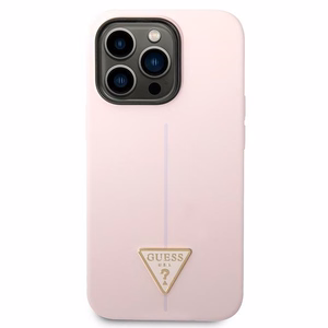 Guess Silikoni kolmio iPhone 14 Pro 6.1" kotelo - violetti