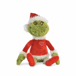 Grinch ympäristöystävällinen pehmolelu joulupukin asussa, 43 cm