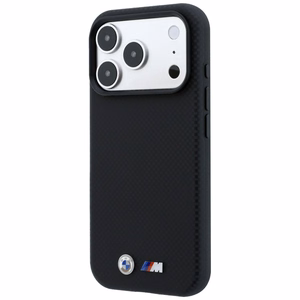 BMW M Quadrille Kevlar metallilogollinen MagSafe-suojakuori iPhone 17 Pro Max / 18 Pro Max -malleille, musta