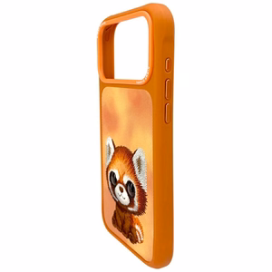 Nimmy Big Eyed Pet 2.0 Pesukarhu Suojakuori iPhone 17 Pro - oranssi