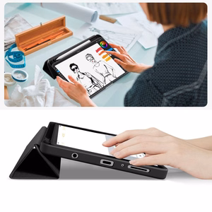 Tech-Protect SC Pen Canvas Suojakuori Samsung Galaxy Tab A9 / A11 8.7 X110 / X115 / X133 / X135 - Musta