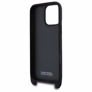 BMW M Edition Carbon Stripe & hihna suojakuori iPhone 16 Pro Max:lle - musta