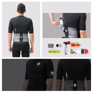 Rockbros 15220032001 ROAD TO SKY men's cycling jersey short sleeve L - black