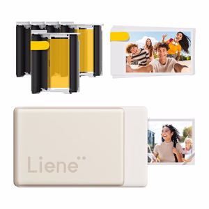 Liene Pearl N200 Pro 2x3" kannettavan valokuvatulostimen sarja (kultainen)