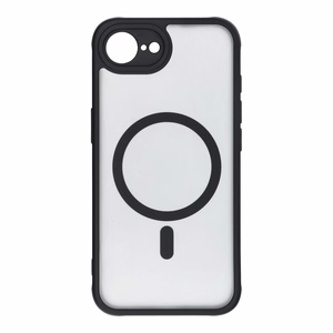 FULL MATTE MAG COVER puhelimen kuori MagSafe-yhteensopiva iPhone 16E (SE 4 2025), musta