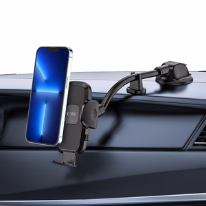 Tech-Protect V3 pitkävarsi auton puhelinteline tuulilasiin/kojelautaan - musta
