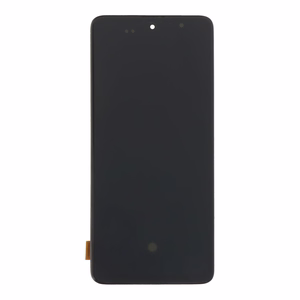 Ekranas Samsung A515 A51 2020 su lietimui jautriu stikliuku ir rėmeliu juodas OLED (real size)