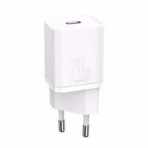 Laturi Baseus Super Si 20W USB-C valkoinen CCSUP-B02