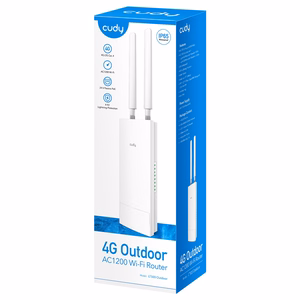 Cudy LT500 langaton reititin Fast Ethernet kaksikaistainen (2.4 GHz / 5 GHz) 4G valkoinen