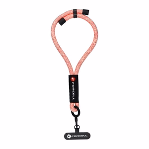 Forcell F-DESIGN R10X40 rannehihna puhelimelle säädettävällä pituudella (max 20cm silmukassa) vaaleanpunainen valkoinen