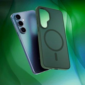 Samsung Galaxy S26+ – 3mk Smoke MagCase vihreä puhelimen suojakuori