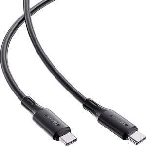 Acefast C17-03 USB-kaapeli USB-C - USB-C 1,2 m musta