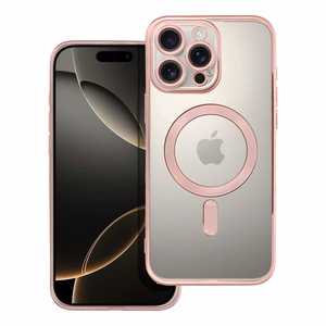 Suojakuori iPhone 16 PRO MAX:lle Electro Mag Cover yhteensopiva MagSafe-version kanssa ruusukulta