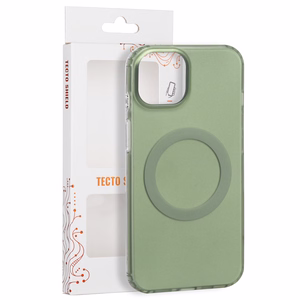 Tecto Shield Mistiq Mag suojakuori iPhone 13 / 14 6,1"-mallille, oliivinvihreä