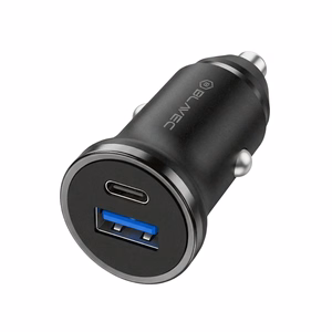 Blavec autolaturi BS-01B-C Road - USB + Type C - QC 3.0 18W PD 20W ja Type C - Type C -kaapeli (CCBS01BCR-UCB) musta