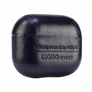 Audi Leather Big Logo Suojakuori AirPods 3:lle - musta