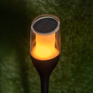 Forever Light aurinkokäyttöinen LED-soihtu SUNARI FLS-230 musta
