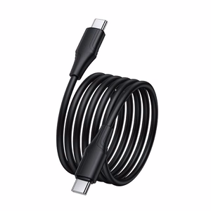 Hoco silikoninen USB-C - USB-C -kaapeli 3A 60W 1 m X124 - musta
